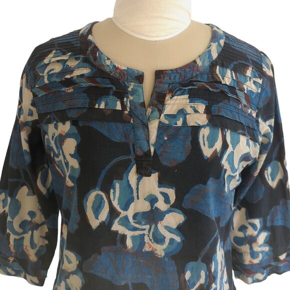 Anokhi Floral Print Bias Tunic Top - Picture 4 of 4